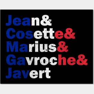 Les Misérables - Characters Posters and Art